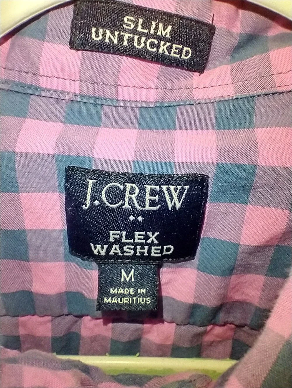 J Crew Flex Washed Slim Untucked Long Sleeve Button Down Shirt Men's sz Medium.